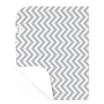 Kushies Baby Deluxe Change Pad, Grey Chevron