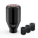 Amazing AUTO (Black) 5 Speed Weighted Manual Universal Automatic Gear Shifter Shift Knobs Lever Compatible with Manual Cars Most Automatic Cars