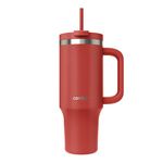 Contigo Streeterville Tumbler, 40 oz (1.18 L), Insulated Stainless Steel Water Bottle with Straw and Leak-Proof Lid, Goji Berry