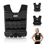 Gravity Fitness Weighted Vest for Men & Women - 10kg 20kg 30kg Adjustable Fitness Weight Vest for Workout, Running, Walking, Strength Training, Crossfit & Calisthenics Training Home & Commercial Gym