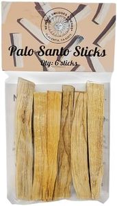 Sacred Palo Santo Wood Incense Sticks - New Age Smudges & Herbs | Harness 'Holy Wood' for Cleansing, Meditation & Energy | Ethically Sourced, Aromatic | 6 Premium Sticks for Spiritual Enrichment