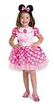 Disney Minnie Mouse Classic Tutu Girls' Costume, Pink, One Color, X-Small (3T-4T)