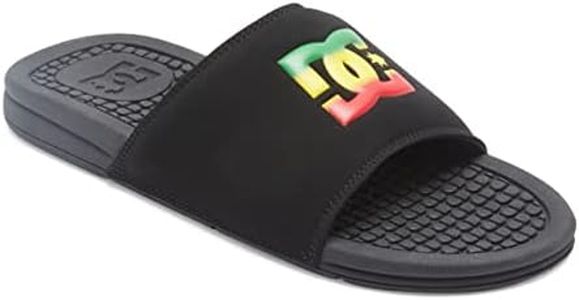 DC Shoes Men's Bolsa Sandals, Black/Red, 7.5 AU