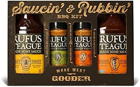 Rufus Teague - Saucin' & Rubbin' Kit - 2 Premium BBQ Sauces & 2 Dry Rubs