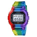 VIGOROSO Digital Watch for Women, Mens Digital Watch Men Waterproof Watches for Men Womens Watch, Multicolour, Sport