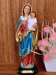 Breeze Handicrafts Imported Christian Art Showpiece Collection Mary Statue Holding Jesus Statue for Grotto Gift (Our Lady Madonna Statue)