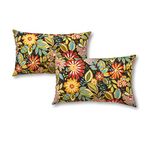 Greendale Home Fashions Rectangle Outdoor Accent Pillows, Set of Two, Jungle