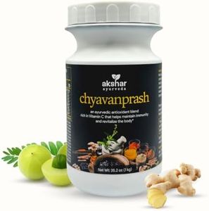 AKSHAR Ayurveda Chyavanprash Organic(35.2 Oz / 1 Kg) – Pure Ayurvedic Herbal Jam with Organic Ashwagandha, Amla (Indian Gooseberry) & Honey – Boost Immunity, Energize & Rejuvenate Naturally
