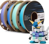 SainSmart GT-3 High Speed Matte PLA Filament Bundle, 3D Printer Filament Bundle Multicolor, 1.75mm 500g X 4 Spools, 4.4lbs (2kg) in Total High Flowability Cool Color - Blue, Green, Violet, Indigo