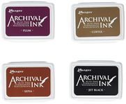 Ranger Archival Mini Ink Pads Kit 2, Multi-Colour,20.3 x 8.3 x 1.8 cm