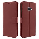 Pikkme Samsung Galaxy J7 Prime Flip Cover Magnetic Leather Wallet Case Shockproof TPU for Samsung Galaxy J7 Prime (Brown)