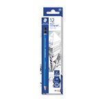 STAEDTLER 100-2B Mars Lumograph Graphite Pencils for Drawing & Sketching - 2B (Box of 12),Black