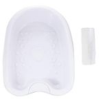 iMeshbean® Ionic Detox Foot Bath Tub Basin White Color with 100 Liners for All Detox Machine (Foot Tub+100 Liners)