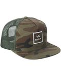 RVCA Men's Adjustable Snapback Trucker Hat, Rvca Trucker/Olive Camo, One Size