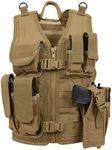 Rothco Kid's Tactical Cross Draw Vest (US, Alpha, One Size, Regular, Coyote Brown)