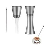 Espresso Coffee Stirrer, 6 Needles Espresso Distribution Tools, Needles Coffee Distributor, Stainless Steel Needle Type Distributor, for Barista Cafes