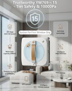 GNOVEL Window Cleaning Robot – Automatic Glass Cleaner