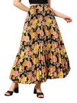 KZULLY Crepe Western Skirt Yellow