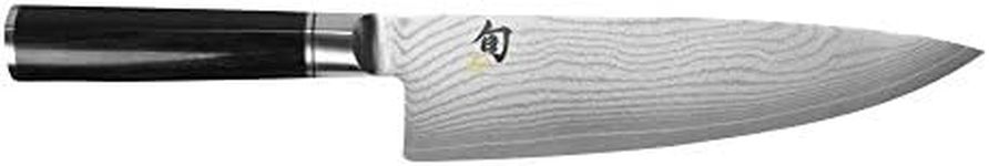 Shun Cutlery Classic Western Cook's Knife 8”, Western-Style Chef's Knife, Ideal for All-Around Food Preparation, Authentic, Handcrafted Japanese Knife, Professional Chef Knife,Black