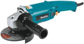 Makita 5" Angle Grinder with Trigger Switch AC/DC, 10-Amp Motor for High Production, Lightweight Design for Reduced Operator Fatigue