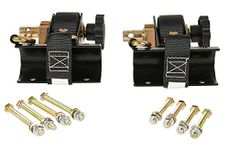 Mytee Products 1-1/2" x 7' Ladder Rack Ratchet Tie-Down Straps (Pair) Round Tube Mount