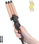 ORYNNE Hair Waver for Women, 1/2 Inch Beach Waver Hair Iron, Waver Hair Iron for Beach Waves, Argan Oil Infused 3 Barrel Curling Iron, Fast Heat Up Crimper Hair Tool, Light Weight & Easy to Use