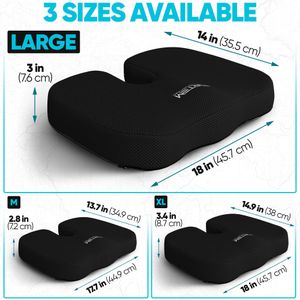 FORTEM Office Chair Cushion – Memory Foam Seat Pad for Comfort