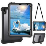 Transy for iPad Mini 6 Case - Waterproof Case for iPad Mini 6th Generation 2021 8.3 Inch Shockproof Full Body Protection 6th Gen iPad Mini 6 Tablet Case with Built in Screen Protector Strap Pen Holder