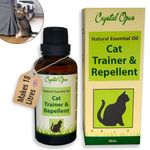 Natural Cat Trainer & Repellent Spray. Makes 18 Litres. Smell Stops Scratching, Peeing, Pooing, Entry, Fouling & Digging. Tried & Trusted. Cats & Kittens. Indoor & Outdoor. Humane, Effective & Safe.