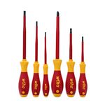 Wiha 32092 1000 Volt Slotted And Phillips Insulated Screwdriver Set (6 Pieces)