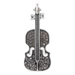 FAIRYGATE Brooch Pin Men Brooches for Women UK Metal Violin Badge Backpack Lapel Pin Accessory for Clothing Bags Jackets DIY Crafts Pack Novelty Funny B1646