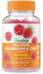 Lifeable Calcium Magnesium Zinc with Vitamin D3 Gummies | Great Tasting Calcium Magnesium Zinc D3 Supplement | for Tooth and Bone Health | Calcium Gummies for Adults | 90 Gummies