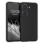 kwmobile Case Compatible with ASUS Zenfone 10 / Zenfone 9 Case - Soft Slim Protective TPU Silicone Cover - Black Matte