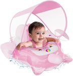 EagleStone Baby Pool Float with Canopy, Baby Swimming Pool Floats, Baby Pool Float 6-12 Months, Fun Gifts Pool Toys for Pool Game, Baby Float with Canopy