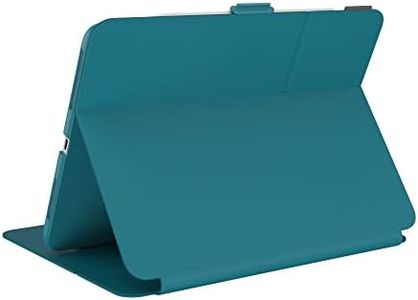 Speck Products Presidio Pro Folio Case iPad Air (2022)/ (2020), 11-inch iPad Pro, iPad Pro 11-in. (2nd Generation), iPad Pro 11-inch (2021), Deep Sea Teal/Cloudy Grey/White