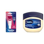 Vaseline Lip Therapy Rosy Balm Tube 10g + Vaseline Healing Jelly for dry, cracked skin Original 375g