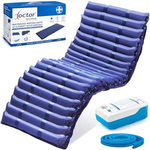 AIESI® Materasso Antidecubito ad elementi intercambiabili con compressore regolabile a ciclo alternato DOCTOR MATTPLUS, 22 elementi, Portata 150 Kg, Silenzioso, Garanzia Italia 24 mesi