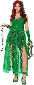 Spirit Halloween DC Villains Adult Poison Ivy Dress Costume - M | Officially Licensed | DC Comics | Batman Costume