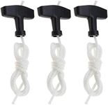 VGOL 3PCS Recoil Starter Pull Handle Grip & Rope Kit 28461-ZG0-004 Compatible with GX100 GX120 GX160 GX240 GX270 GX390 4-Cycle Small Engine Generator Water Pump 1.2 Meters