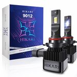 HIKARI 2024 HyperStar 9012/HIR2 40000LM Wireless LED Headlight Bulbs, Dual Beam, 64W Acme-X LED Equivalent to 300W Ordinary LED, Wider Driving Vision, Halogen Upgrade Replacement, 6000K White IP68