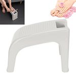 Shower Foot Rest, Shower Stool for Shaving Legs, Strong Bearing Capacity Antiskid Stable Massageable Comfortable Lightweight Pedicure Stool Pedicure Stand Shower Chair for Inside Shower(Beige)