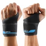 AGPTEK Breathable Wrist Support 1 Pair for Tendon Relief & Mild Carpal Tunnel, Ultralight Arthritis Wrist Brace with Soft Fabric, No Splint for Office Gym Tennis,One Size Fits Most (13-20cm)