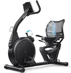 MERACH Recumbent Exercise Bike, High-end Magnetic Stationary Bike with Smart Bluetooth and Exclusive App Connectivity, LCD, Heart Rate Handle, Ideal for Home