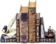 Bellaa 26324 Vintage Bookends Wizar