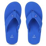 YOHO Men Royal blue soft slippers | comfortable and stylish flip flop slippers for Men in exciting colors | Daily Use| Lightweight | Anti Skid Chappal | Bubbles Size- 10