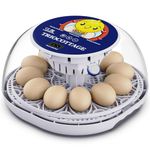 Egg Incubator M12 Pro: The Ultimate Incubator with Humidity Control and Dual-Zone Water Surface for Optimal Hatching Rate (Seller’s Choice)