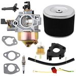 GX390 Carburetor Replacement for Honda GX390 11HP GX340 13HP Carb with Air Filter Gaskets Tune up kit w/Choke Level Replaces 16100-ZF6-V01