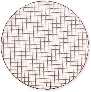Nordic Ware 43845 Round Cooling Grid Rustproof Copper-Plated Wire Rack, Premium Baking Accessories to Serve Bundts & Layer Cakes, Steel