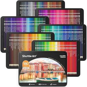 Shuttle Art 180 Coloring Pencils for Adults, Soft Core Coloring Pencils Set with 4 Sharpeners, Professional Color Pencils for Artists Kids Adults Sketching and Drawing