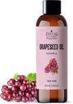 Grapeseed Oil 100ml, 100% Pure & Natural, Cold Pressed Grapeseed Oil, Moisturiser and Conditioner, Grapeseed Oil for Hair, Skin, Face, Beard and Aromatherapy, Organic Grapeseed Oil